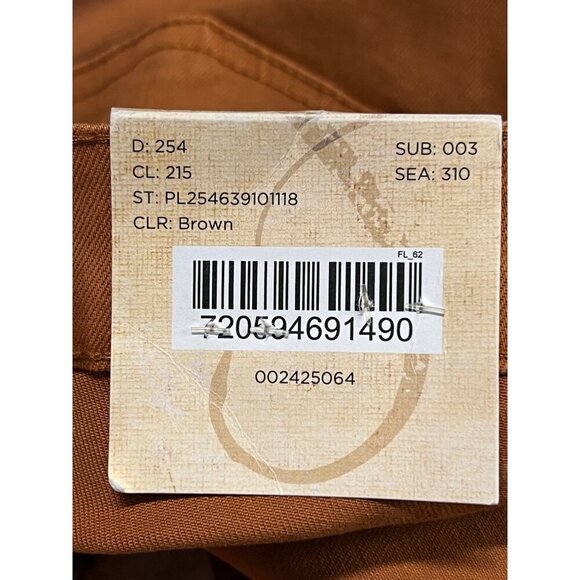 Tru Nation Mens Athletic Fit Stretch Jean Pants 52 x 30 Brown Denim 5-Pocket New - Picture 8 of 9
